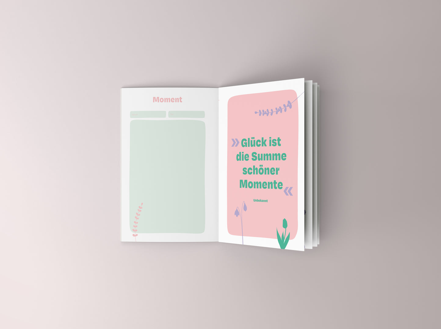 Momente Journal | Ein Tagebuch für deine Glücksmomente | A5