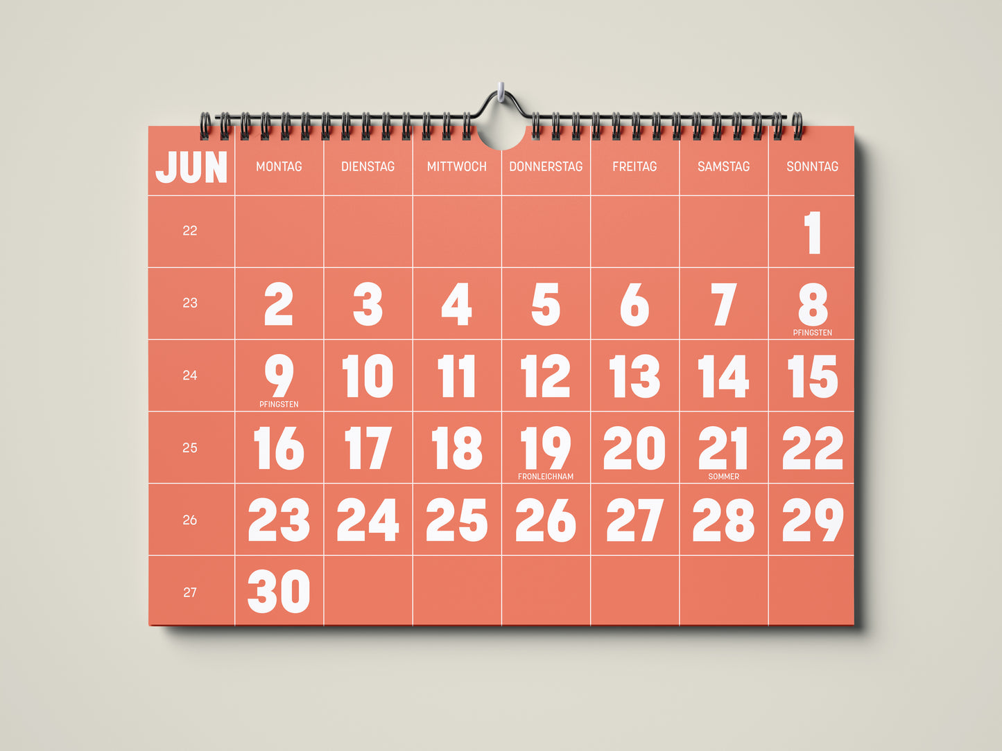 Wandkalender 2025 | Minimalismus Edition | A4