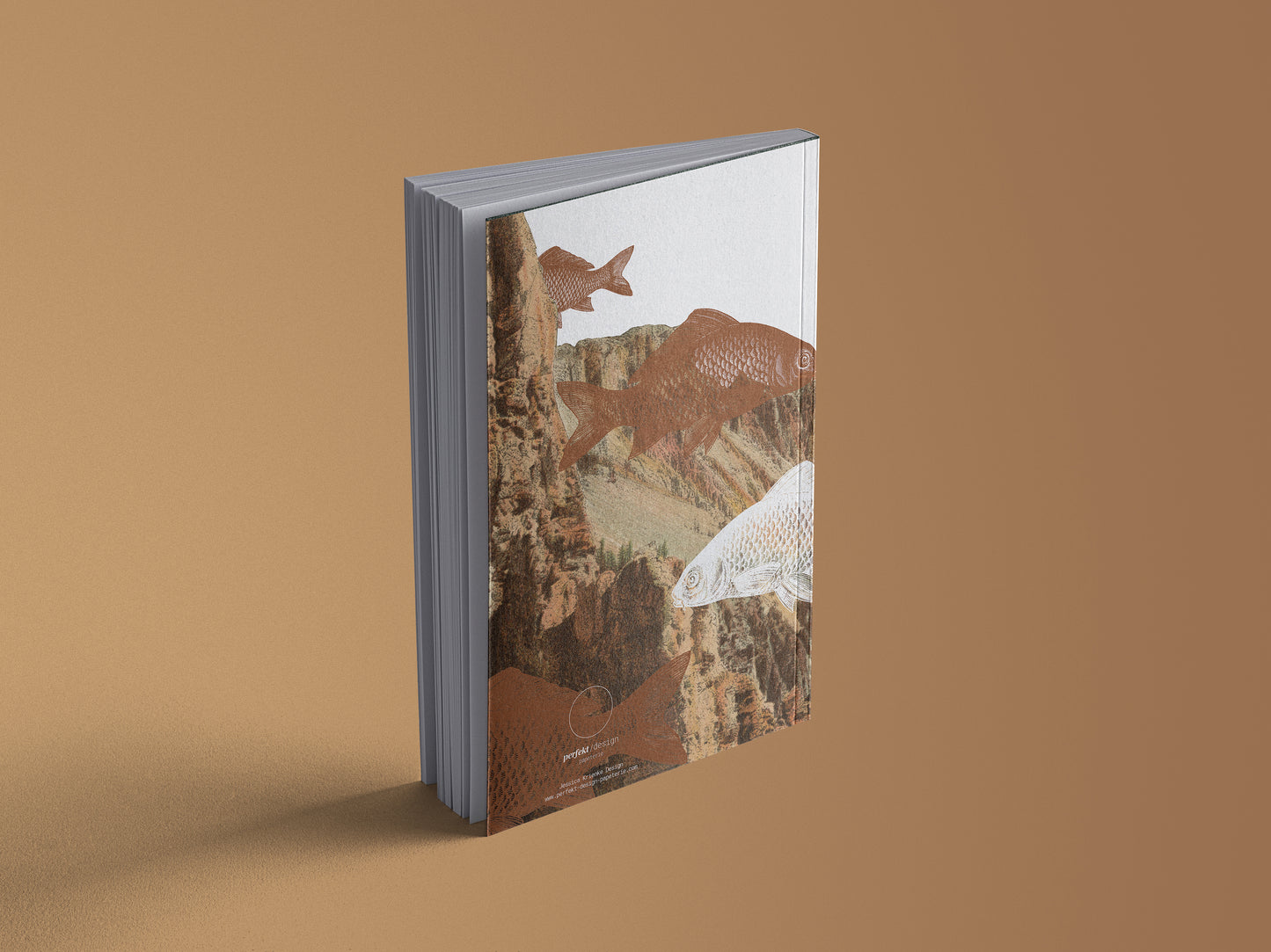 Notizbuch Canyon Fish | Collage Art | 13x20 cm