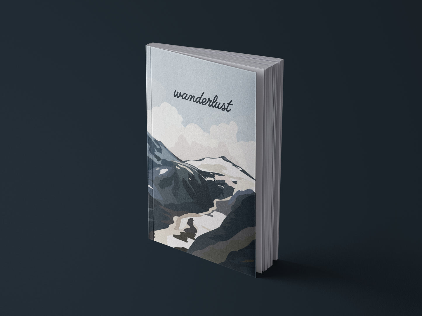 Notizbuch Wanderlust | Australien oder Alpen | Illustration | 13x20cm