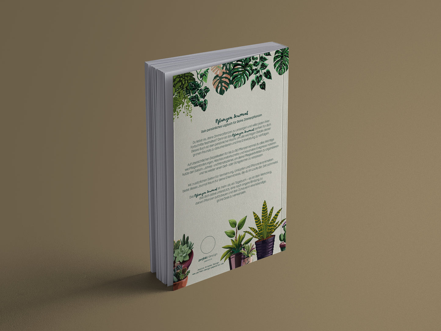 Pflanzen Journal | Zimmerpflanzen-Tagebuch | A5 | 160 Seiten
