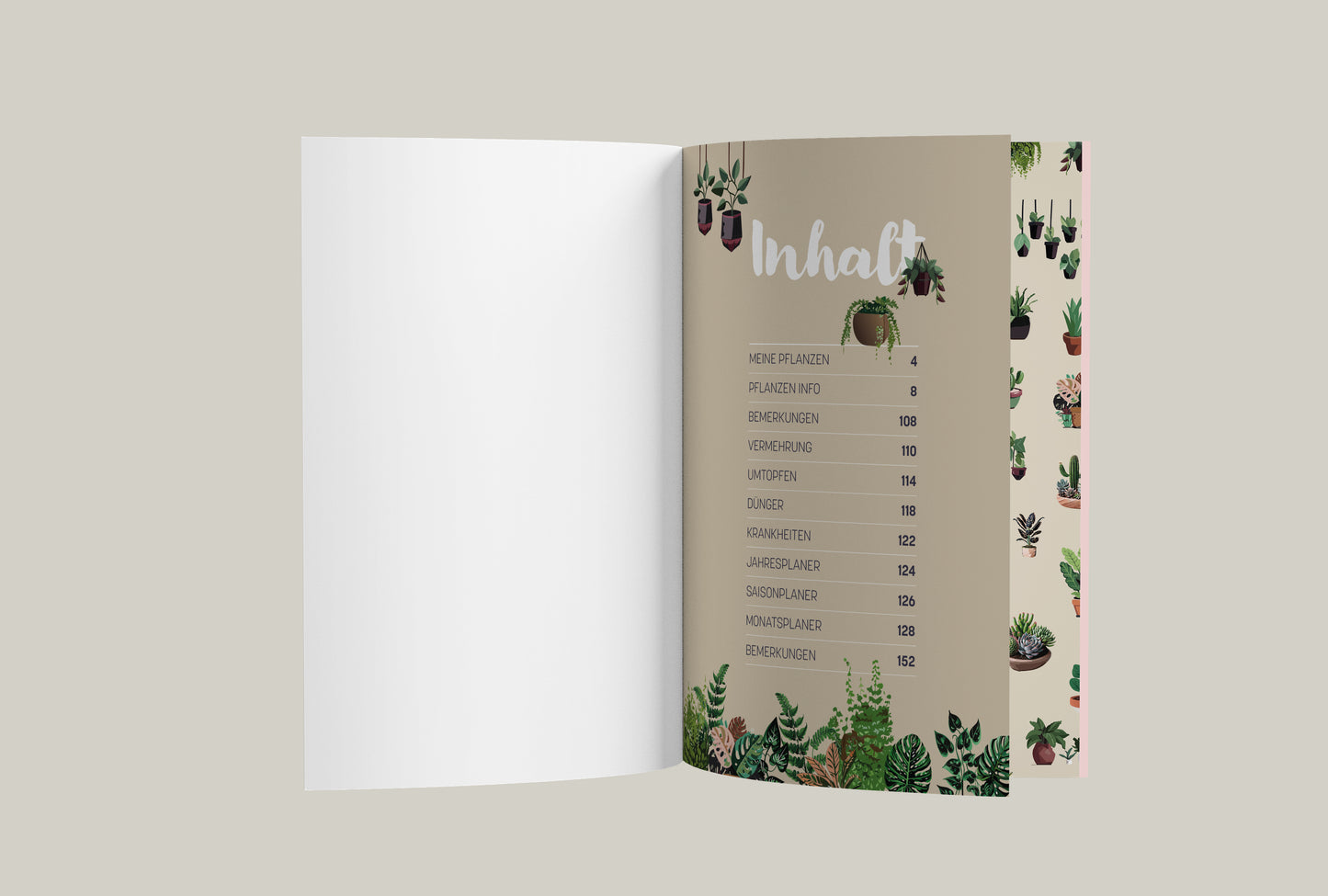Pflanzen Journal | Zimmerpflanzen-Tagebuch | A5 | 160 Seiten