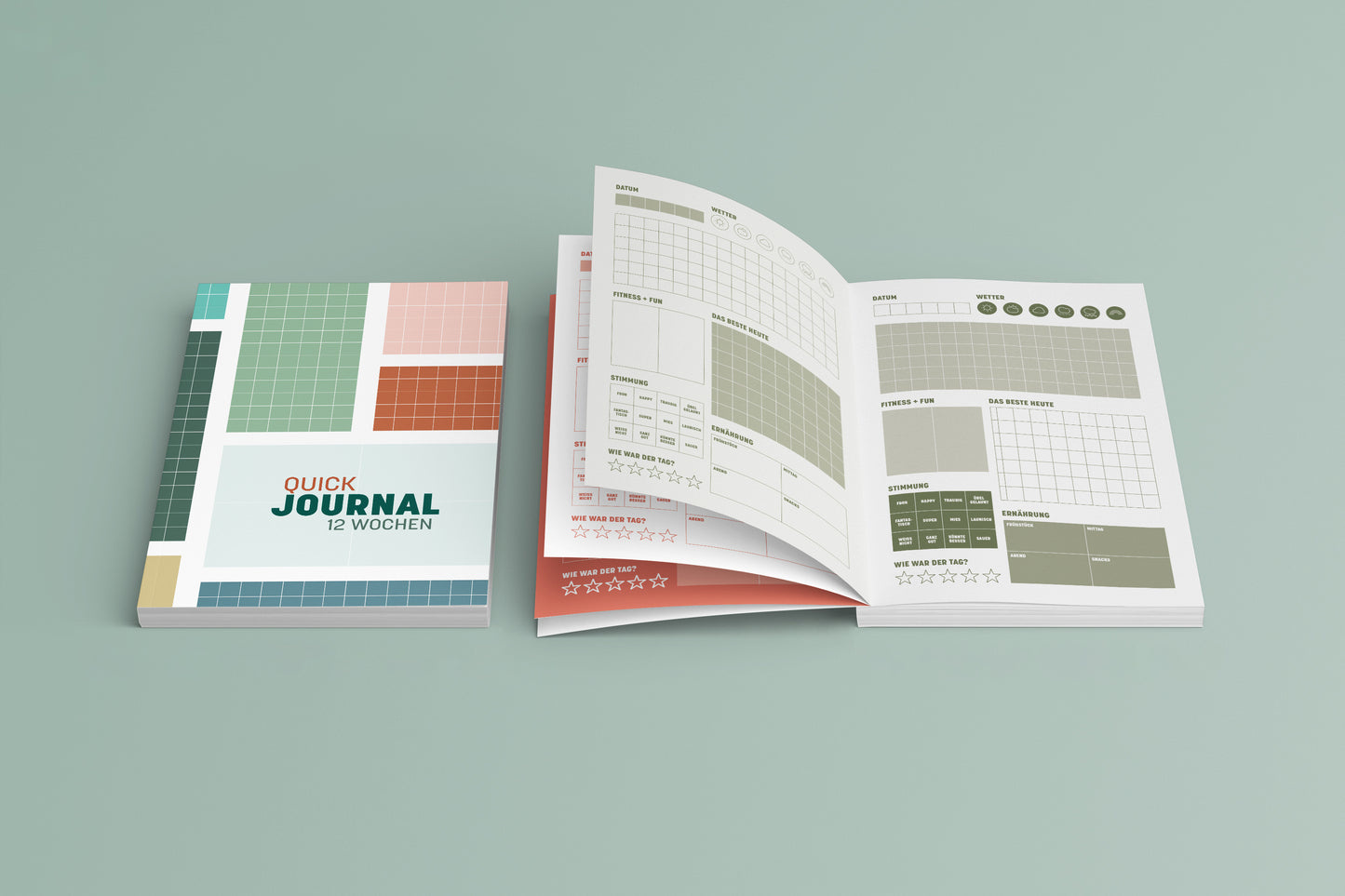 Quick Journal | Tagebuch für 1 Jahr | Minimalismus Edition | A5