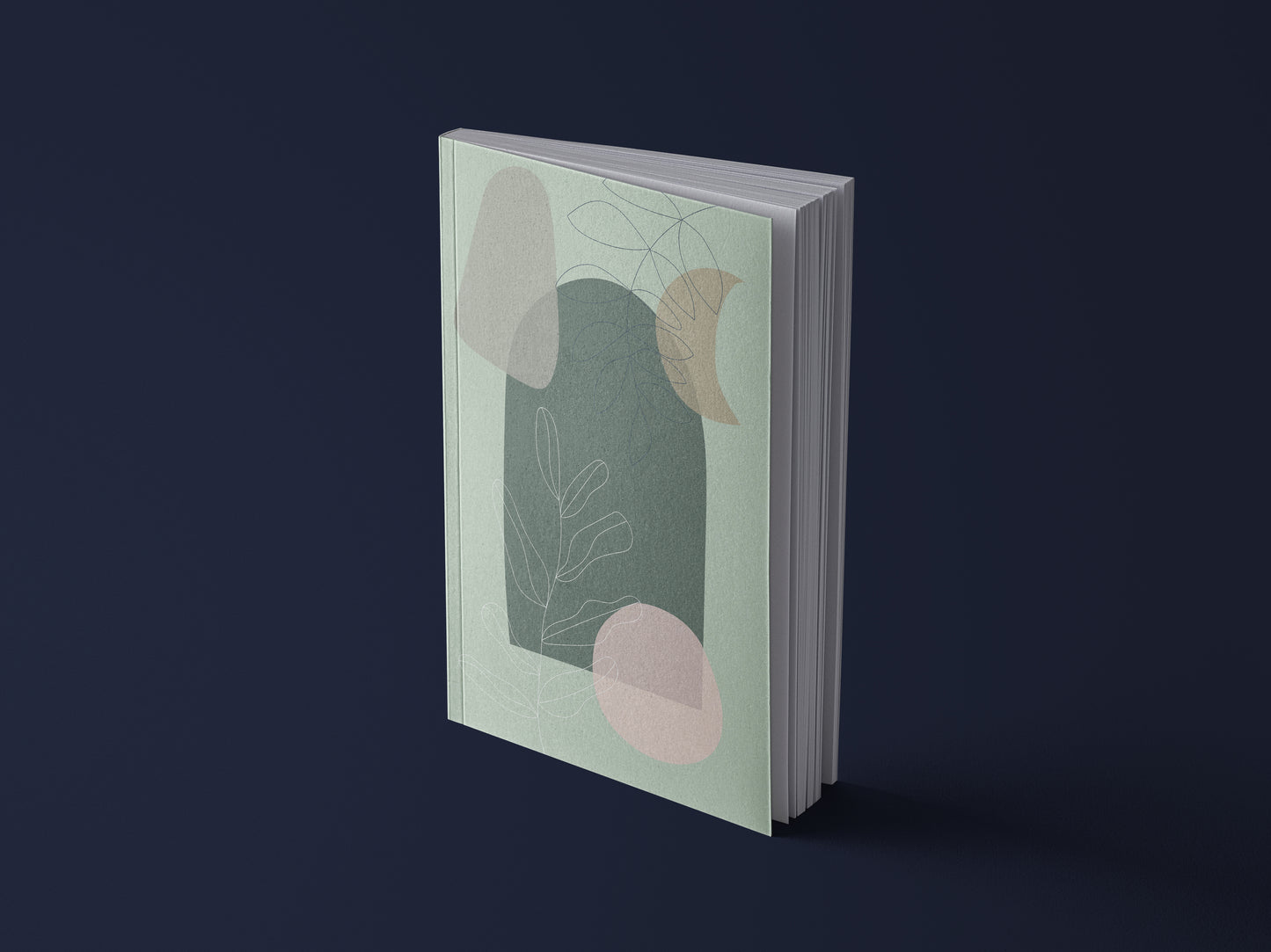 Notizbuch | Boho | abstrakt | mint & rost