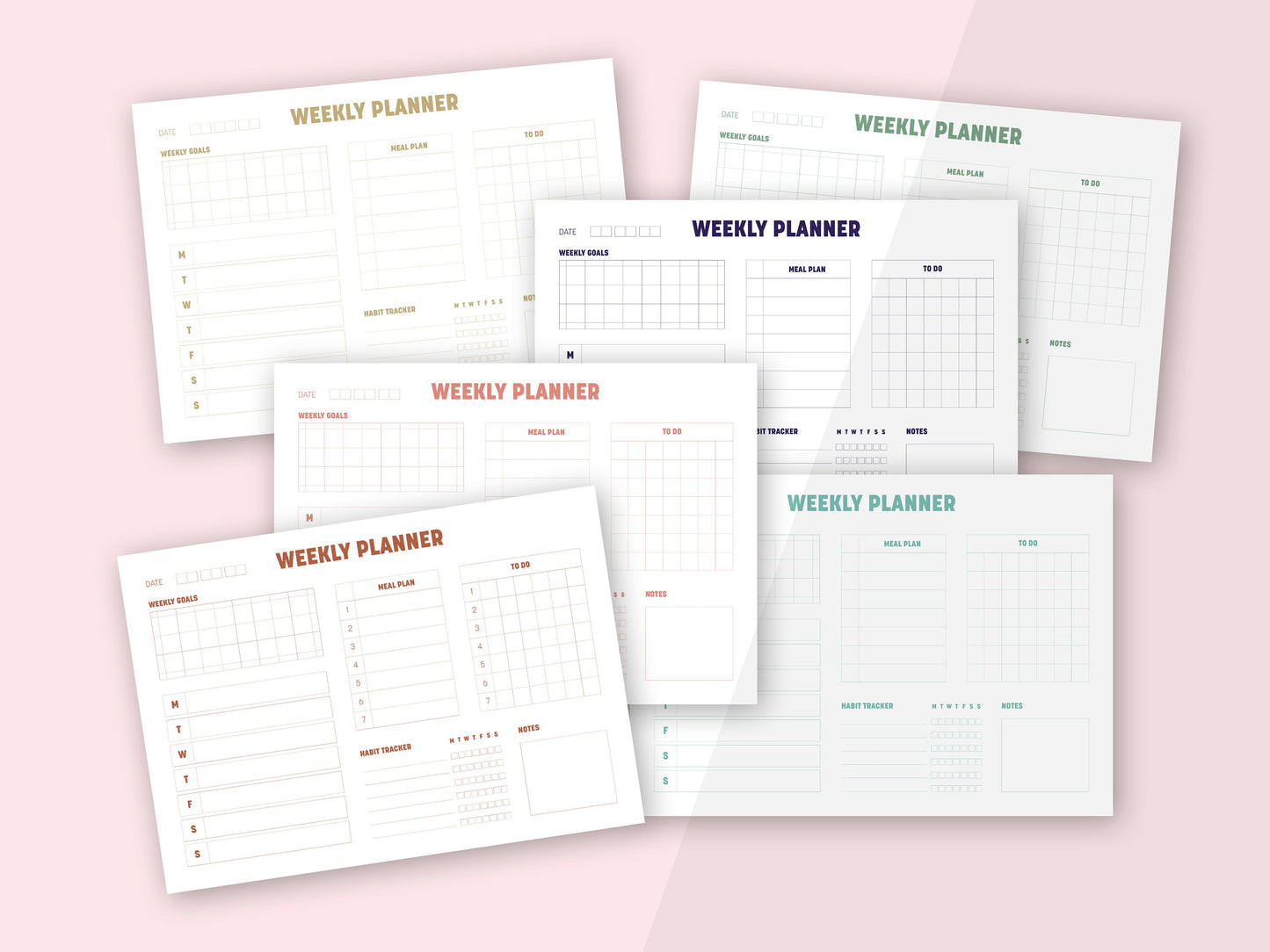 Wochenplaner | Minimalismus Edition | A4 | Download | druckbar