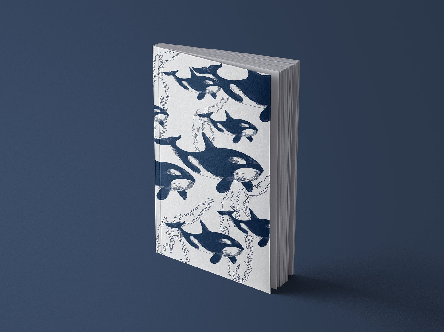 Notizbuch Vintage Orca Wale | 13x20 cm