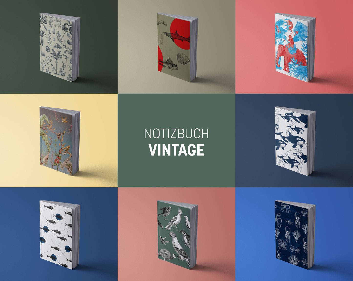 Notizbuch Vintage Seekuh Dugong | 13x20 cm