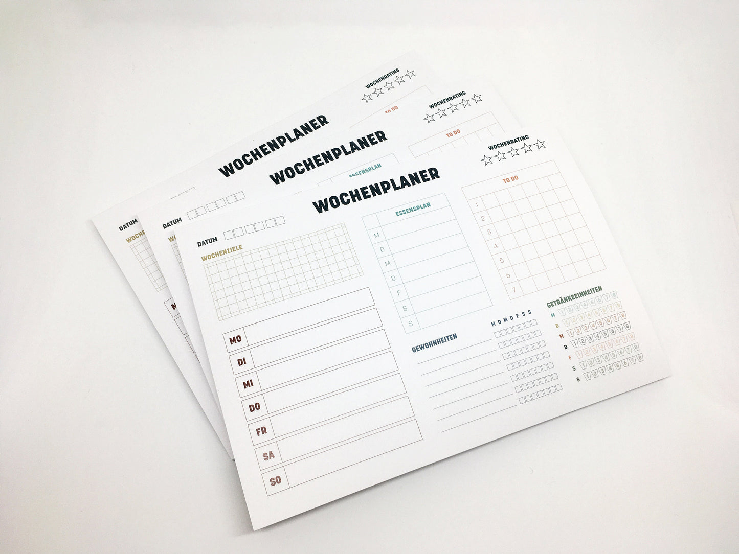 Wochenplaner | Minimalismus Edition | A5 | Block