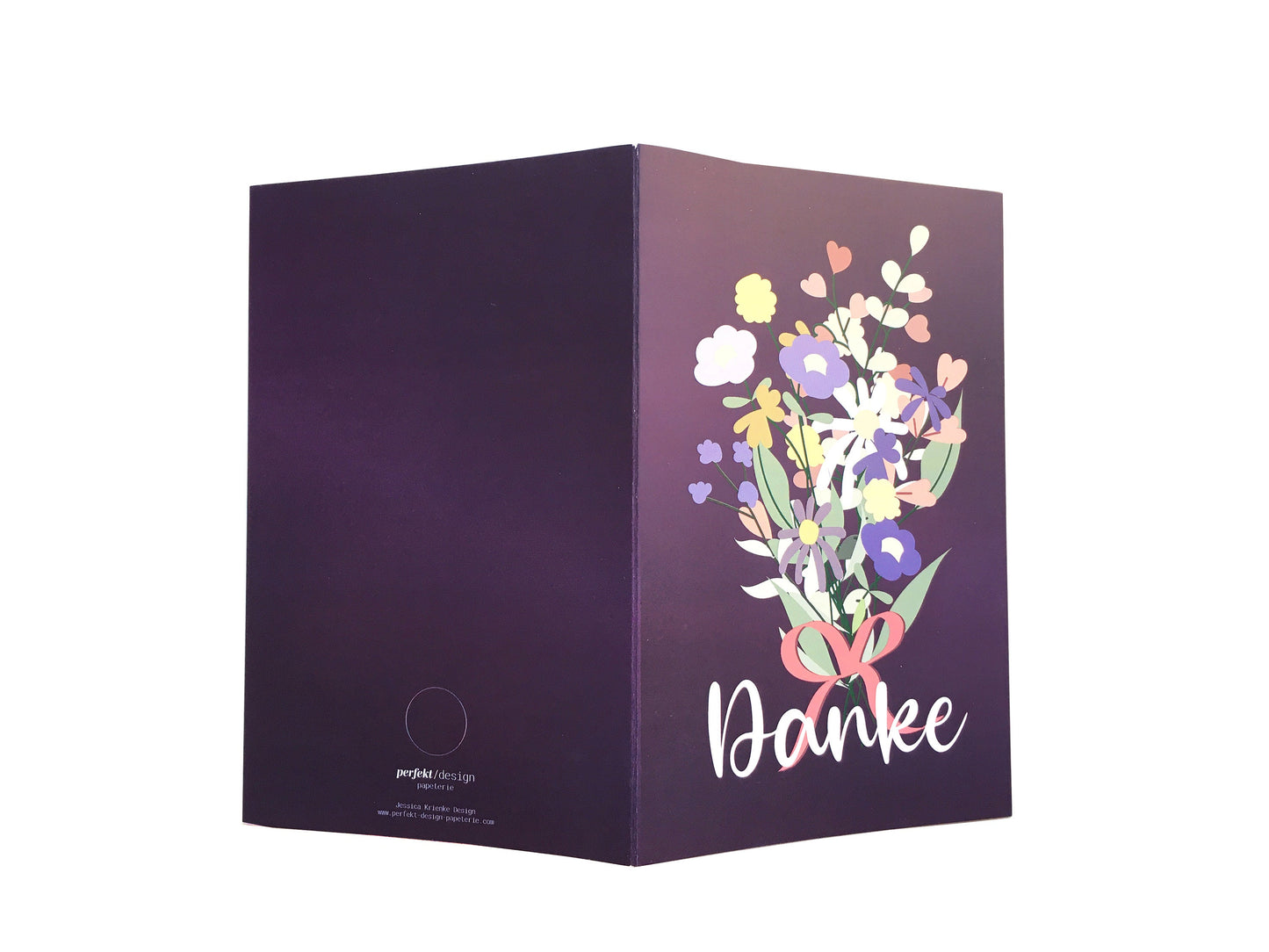 Grußkarte | Blumenstrauß | Danke