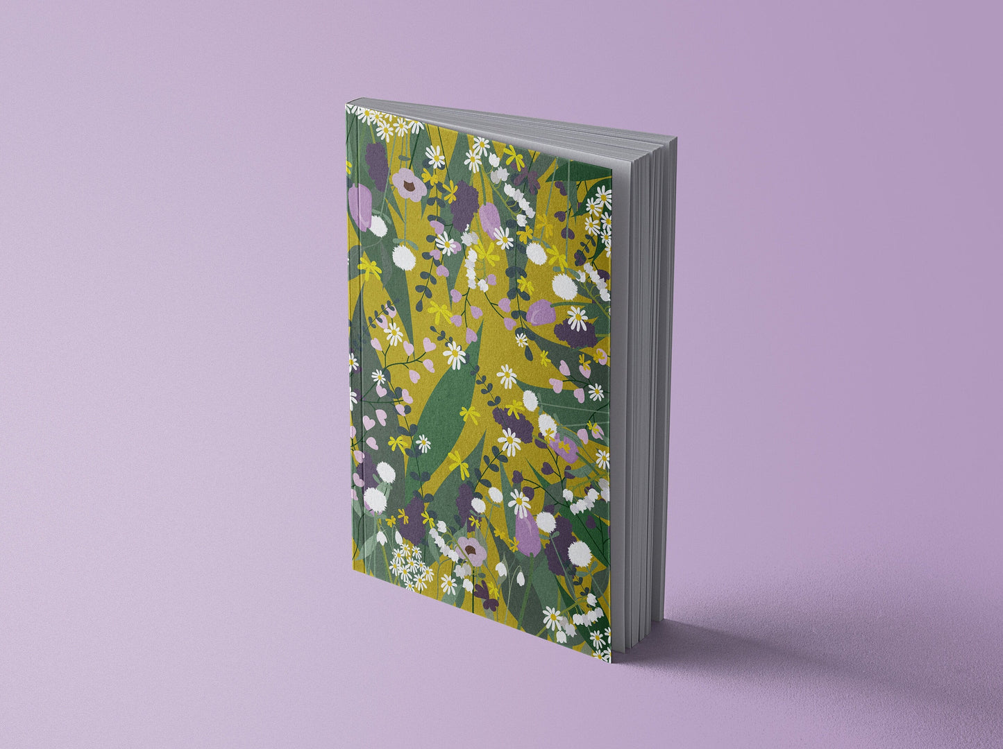 Notizbuch Bouquet // golden | Illustration Blumen | 13x20 cm