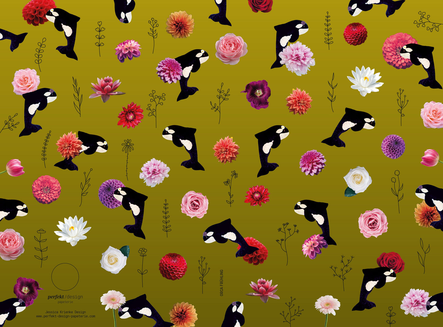 Notizbuch Orca Frühling | 13x20 cm