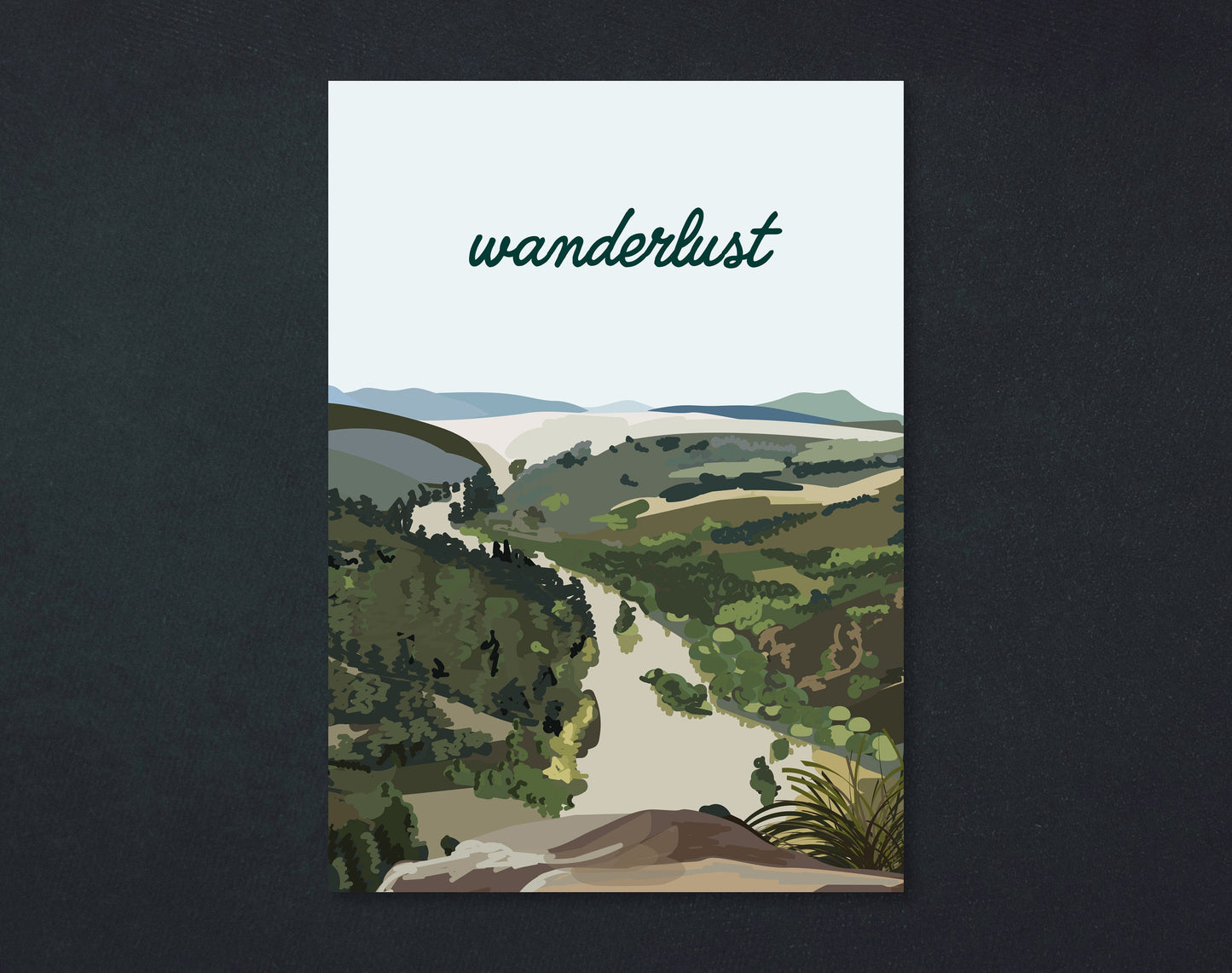 Postkarte | Wanderlust | Illustration | A6