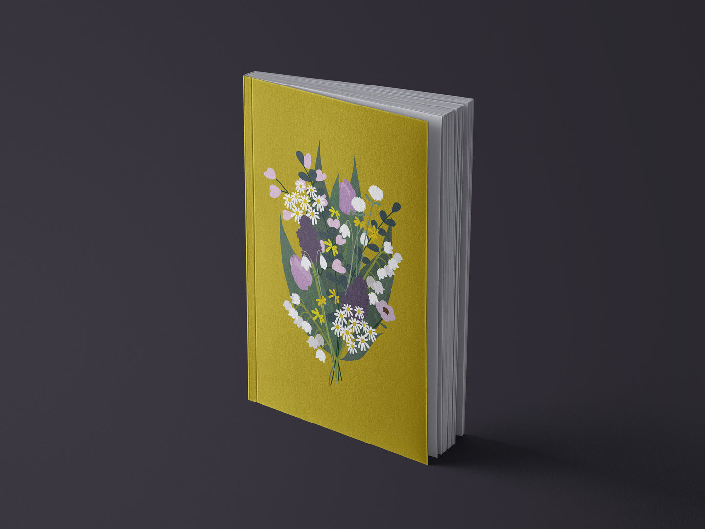 Notizbuch Bouquet // Eukalyptus // Winter // Herbst // Sonnenblumen // Frühling | Illustration Blumen | 13x20 cm