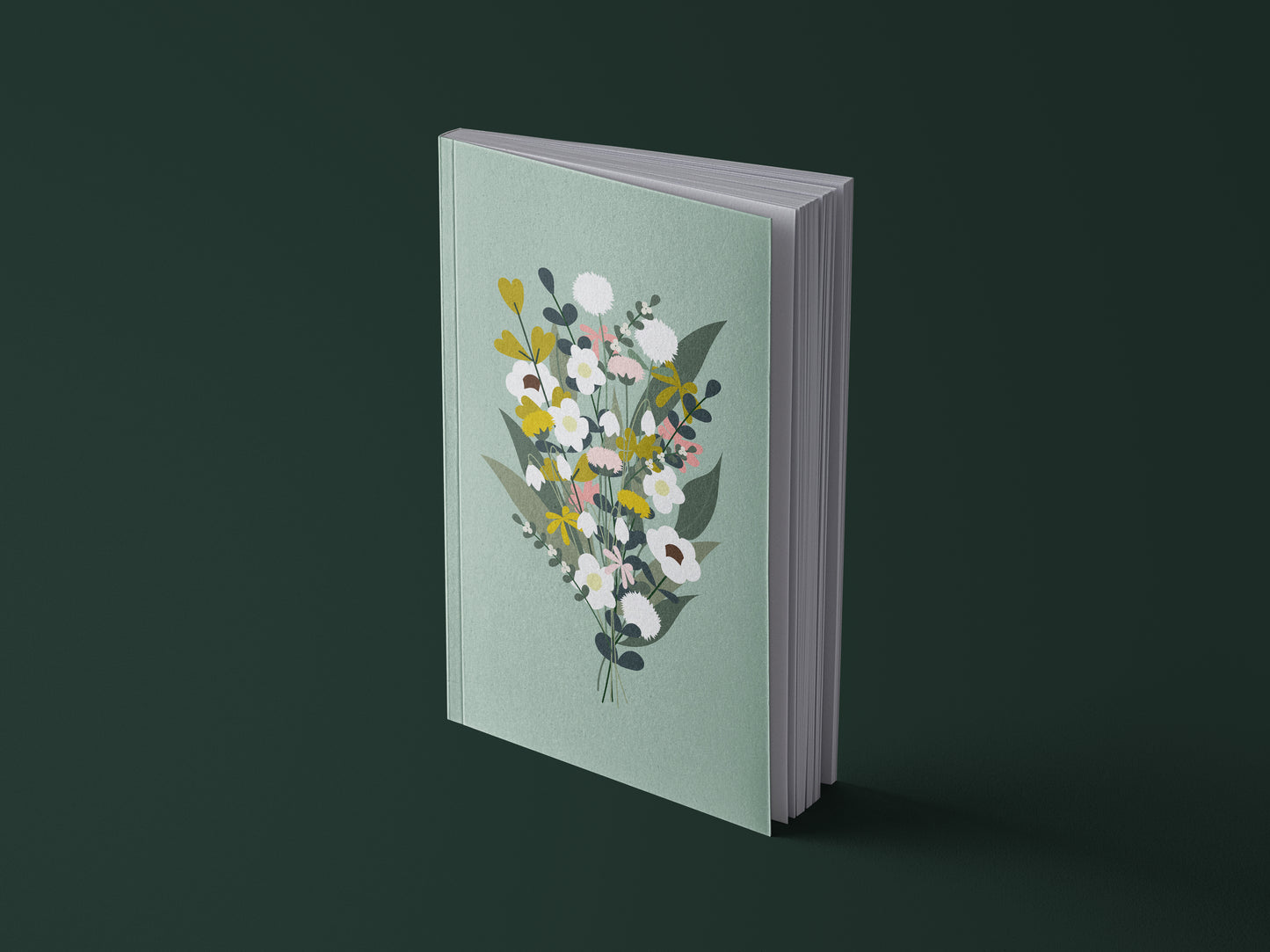 Notizbuch Bouquet // Eukalyptus // Winter // Herbst // Sonnenblumen // Frühling | Illustration Blumen | 13x20 cm
