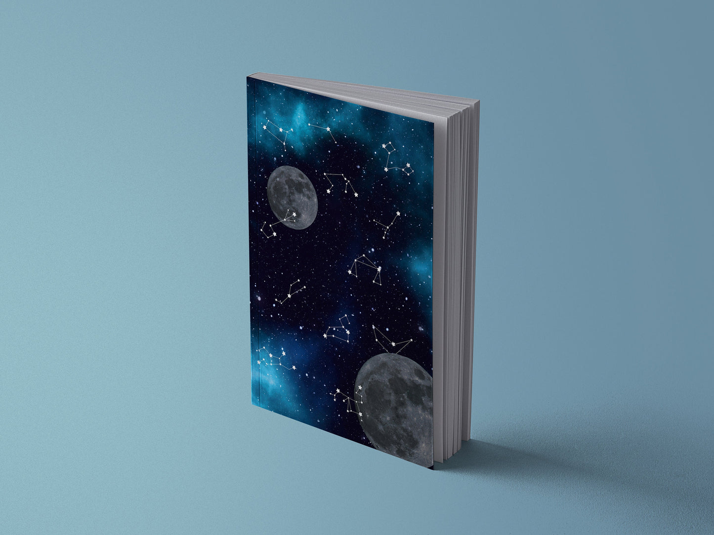 Notizbuch | Space Katzen | Sternzeichen | Mond | 13x20 cm