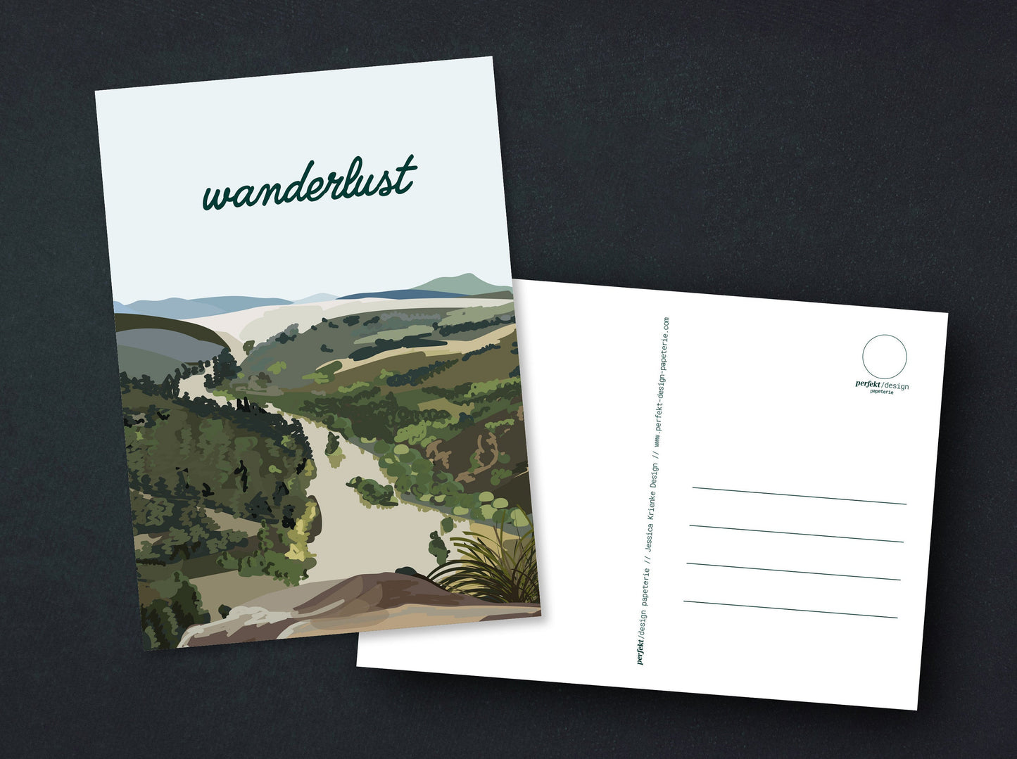 Postkarte | Wanderlust | Illustration | A6
